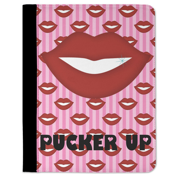 Custom Lips (Pucker Up) Padfolio Clipboard - Large