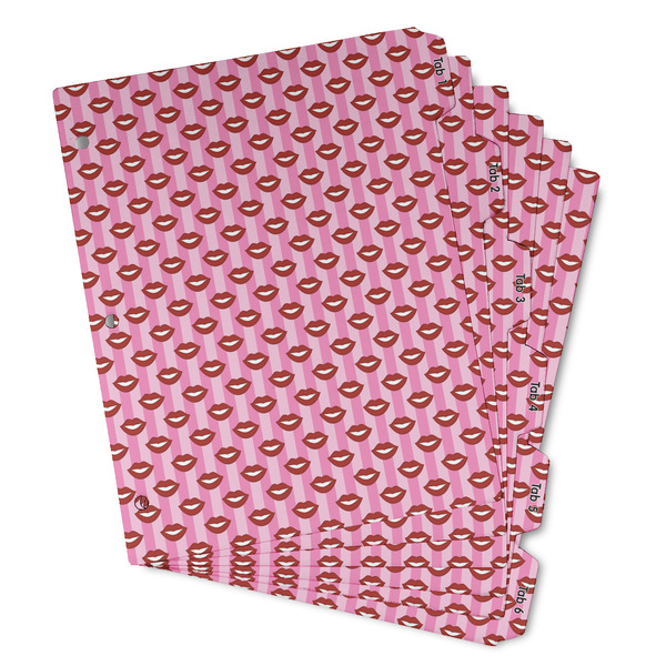 Custom Lips (Pucker Up) Binder Tab Divider - Set of 6