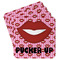 Lips (Pucker Up) Paper Coasters - Front/Main