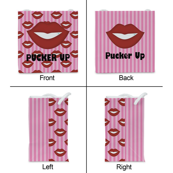 Lips (Pucker Up) Party Favor Gift Bag - Gloss - Approval
