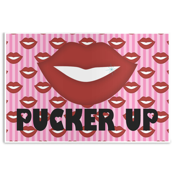 Custom Lips (Pucker Up) Disposable Paper Placemats