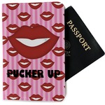Lips (Pucker Up) Passport Holder - Fabric