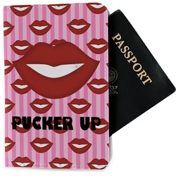 Lips (Pucker Up) Passport Holder - Fabric