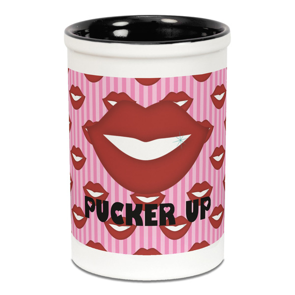 Lips (Pucker Up) Pencil Holder - Black