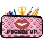 Lips (Pucker Up) Neoprene Pencil Case - Small