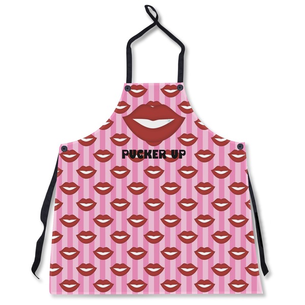 Custom Lips (Pucker Up) Apron Without Pockets