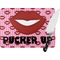 Lips (Pucker Up)  Personalized Glass Cutting Board