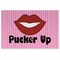 Lips (Pucker Up)  Personalized Placemat (Back)