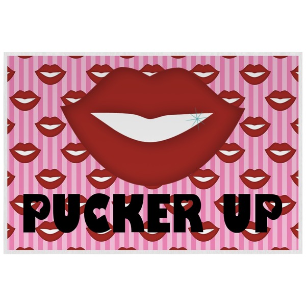 Custom Lips (Pucker Up) Laminated Placemat