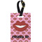 Lips (Pucker Up) Plastic Luggage Tag - Rectangular