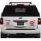Lips (Pucker Up)  Personalized Square Car Magnets on Ford Explorer