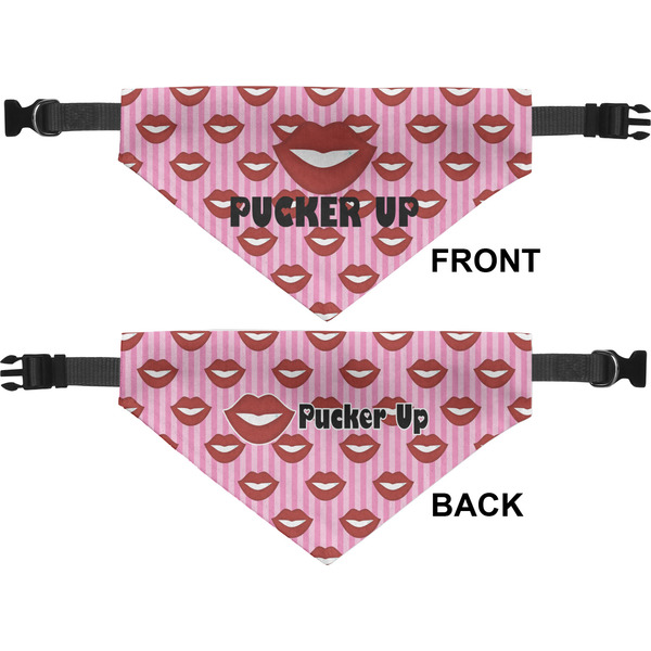 Lips (Pucker Up) Pet Bandana Approval