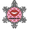 Lips (Pucker Up) Pewter Ornament - Front