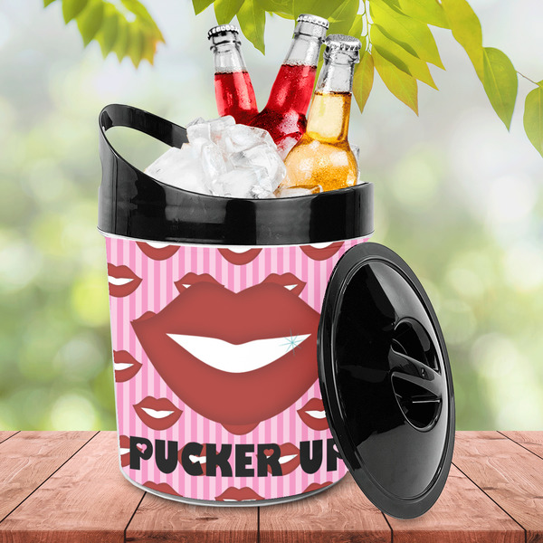 Lips (Pucker Up) Plastic Ice Bucket - LIFESTYLE