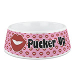 Lips (Pucker Up) Plastic Dog Bowl