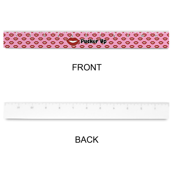 Lips (Pucker Up) Plastic Ruler - 12" - APPROVAL