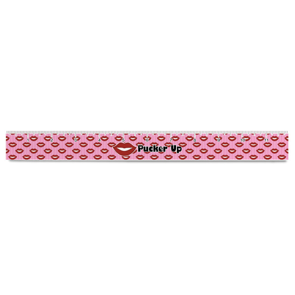 Lips (Pucker Up) Plastic Ruler - 12" - FRONT