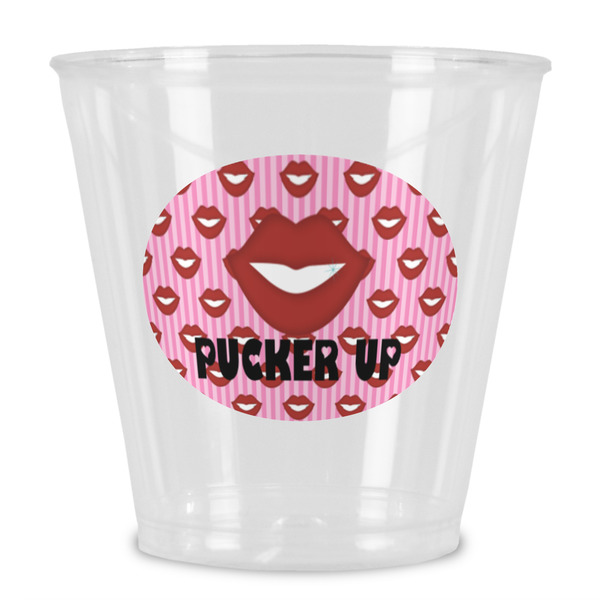 Custom Lips (Pucker Up) Plastic Shot Glass