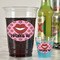 Lips (Pucker Up) Plastic Shot Glasses - In Context