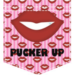 Lips (Pucker Up) Iron On Faux Pocket