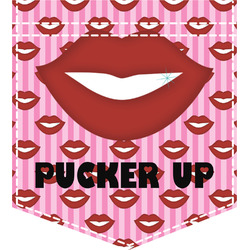 Lips (Pucker Up) Iron On Faux Pocket