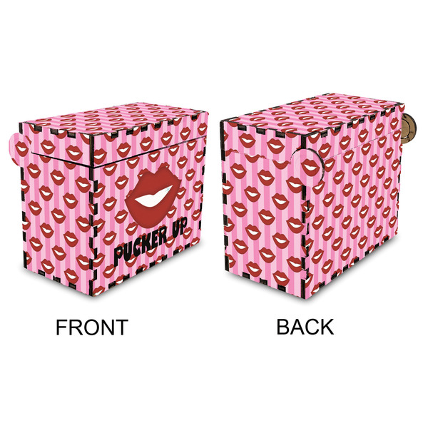 Lips (Pucker Up) Recipe Box - Full Color - Approval