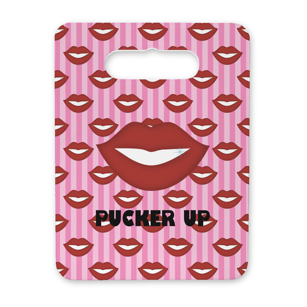 Custom Lips (Pucker Up) Rectangular Trivet with Handle