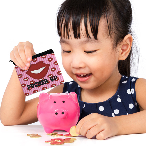 Lips (Pucker Up) Rectangular Coin Purses - LIFESTYLE (child)