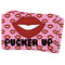 Lips (Pucker Up) Rectangular Fridge Magnet - THREE