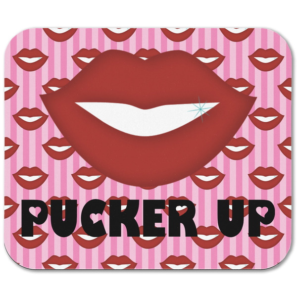 Lips (Pucker Up) Rectangular Mouse Pad - APPROVAL