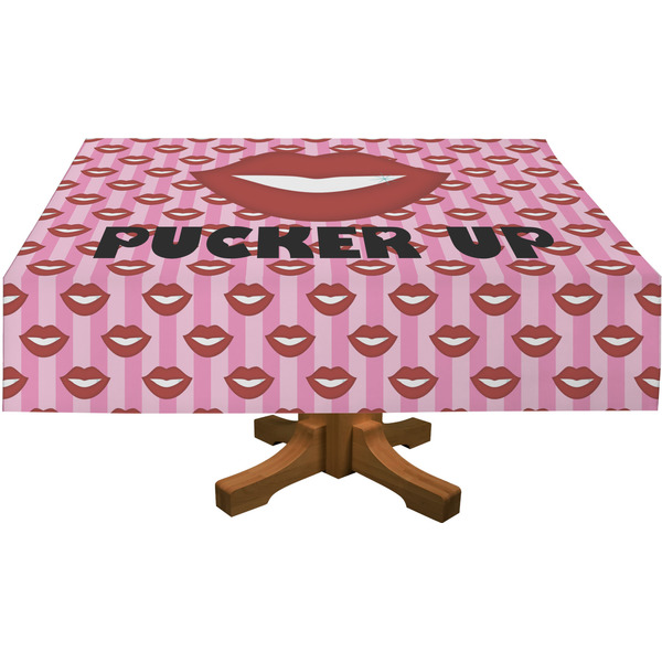 Lips (Pucker Up)  Rectangular Tablecloths (Personalized)