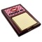 Lips (Pucker Up) Red Mahogany Sticky Note Holder - Angle