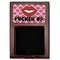 Lips (Pucker Up) Red Mahogany Sticky Note Holder - Flat