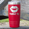 Lips (Pucker Up) 20 oz Stainless Steel Tumbler - Red - Single Sided