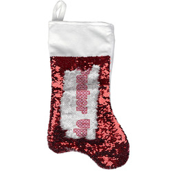 Lips (Pucker Up) Reversible Sequin Stocking - Red