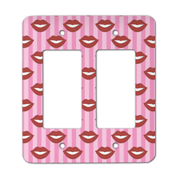 Custom Lips (Pucker Up) Rocker Style Light Switch Cover - Two Switch
