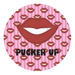 Lips (Pucker Up) Round Decal - XLarge