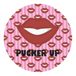 Lips (Pucker Up) Round Decal