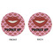 Lips (Pucker Up) Round Linen Placemats - APPROVAL (double sided)
