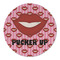 Lips (Pucker Up) Round Linen Placemats - FRONT (Double Sided)