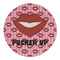 Lips (Pucker Up) Round Linen Placemat