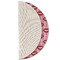 Lips (Pucker Up) Round Linen Placemats - HALF FOLDED (single sided)