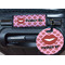 Lips (Pucker Up) Round Luggage Tag & Handle Wrap - In Context