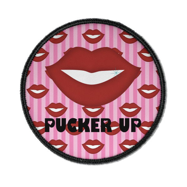 Lips (Pucker Up) Round Patch