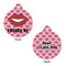 Lips (Pucker Up) Round Pet Tag - Front & Back