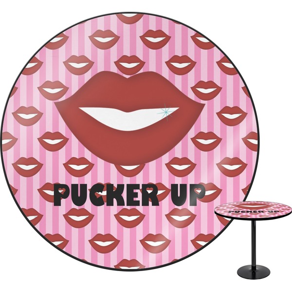Custom Lips (Pucker Up) Round Table - 30"