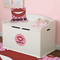 Lips (Pucker Up)  Round Wall Decal on Toy Chest