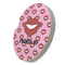 Lips (Pucker Up) Sandstone Car Coaster - STANDING ANGLE