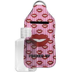 Lips (Pucker Up) Hand Sanitizer & Keychain Holder - Large