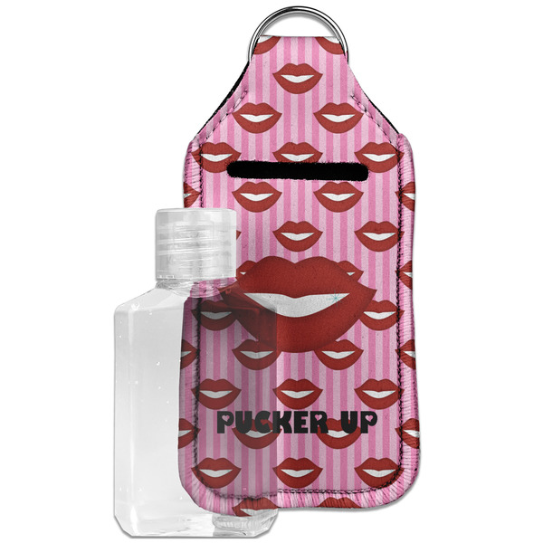 Custom Lips (Pucker Up) Hand Sanitizer & Keychain Holder - Large